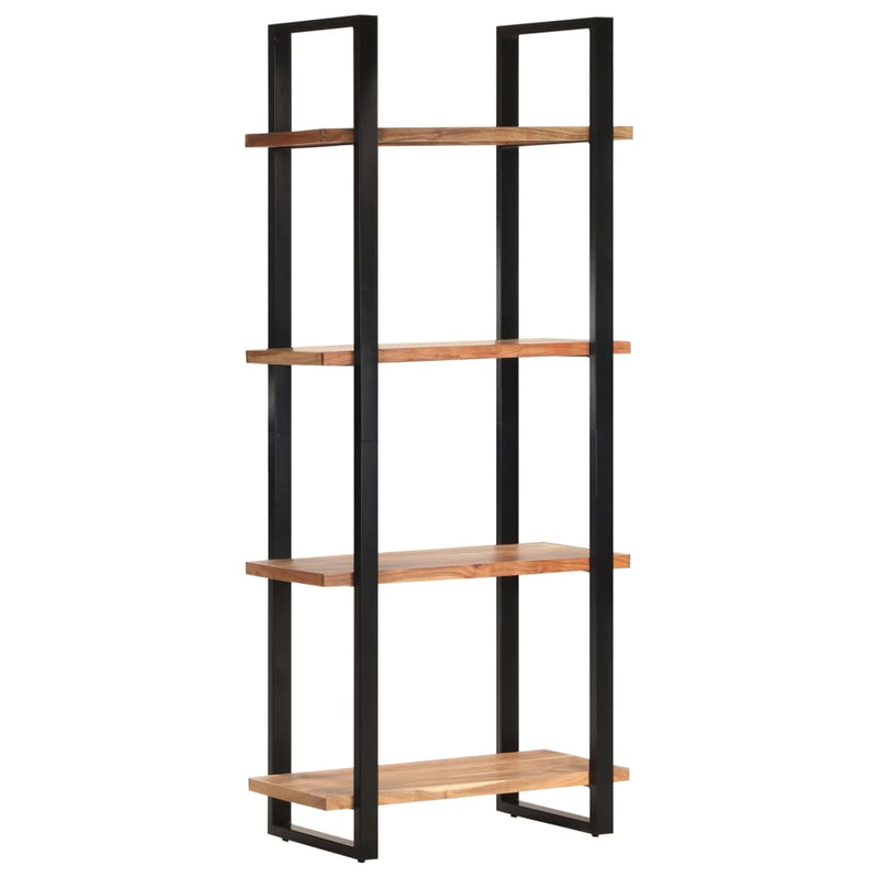 vidaXL 4-Tier Bookcase 80x40x180 cm Solid Acacia Wood
