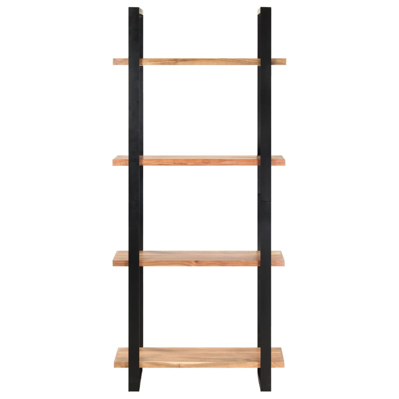 vidaXL 4-Tier Bookcase 80x40x180 cm Solid Acacia Wood