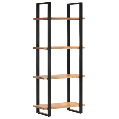vidaXL 4-Tier Bookcase 80x40x180 cm Solid Acacia Wood