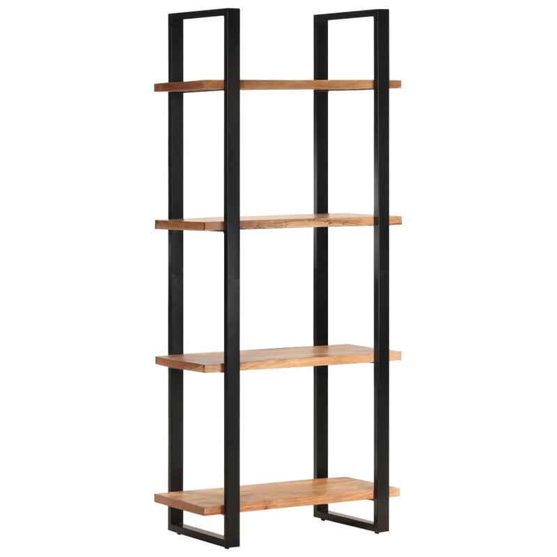 vidaXL 4-Tier Bookcase 80x40x180 cm Solid Acacia Wood