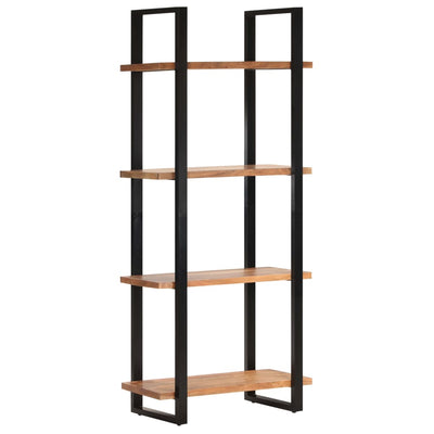 vidaXL 4-Tier Bookcase 80x40x180 cm Solid Acacia Wood