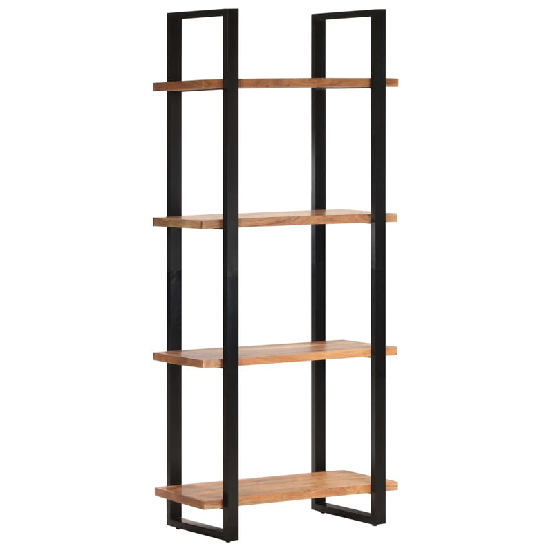 vidaXL 4-Tier Bookcase 80x40x180 cm Solid Acacia Wood