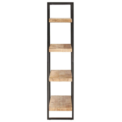 vidaXL 4-Tier Bookcase 160x40x180 cm Rough Mango Wood