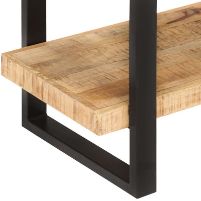 vidaXL 4-Tier Bookcase 160x40x180 cm Rough Mango Wood