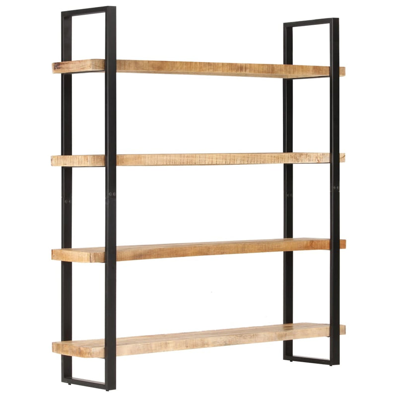 vidaXL 4-Tier Bookcase 160x40x180 cm Rough Mango Wood