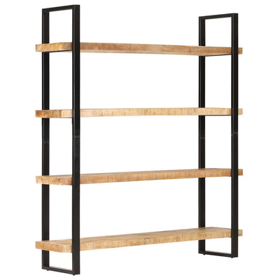 vidaXL 4-Tier Bookcase 160x40x180 cm Rough Mango Wood