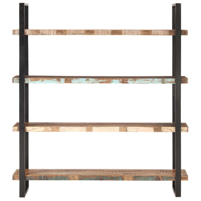vidaXL 4-Tier Bookcase 160x40x180 cm Solid Reclaimed Wood
