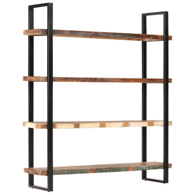 vidaXL 4-Tier Bookcase 160x40x180 cm Solid Reclaimed Wood