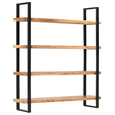 vidaXL 4-Tier Bookcase 160x40x180 cm Solid Acacia Wood