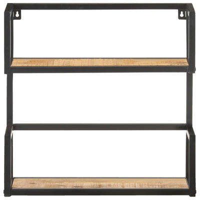 vidaXL Wall Shelf 80x20x60 cm Rough Mango Wood