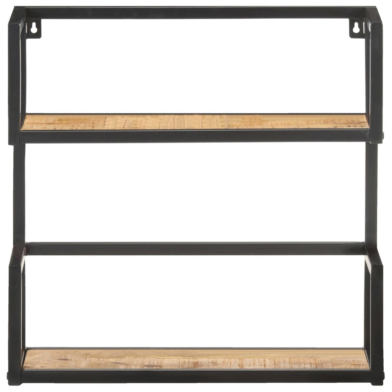 vidaXL Wall Shelf 80x20x60 cm Rough Mango Wood