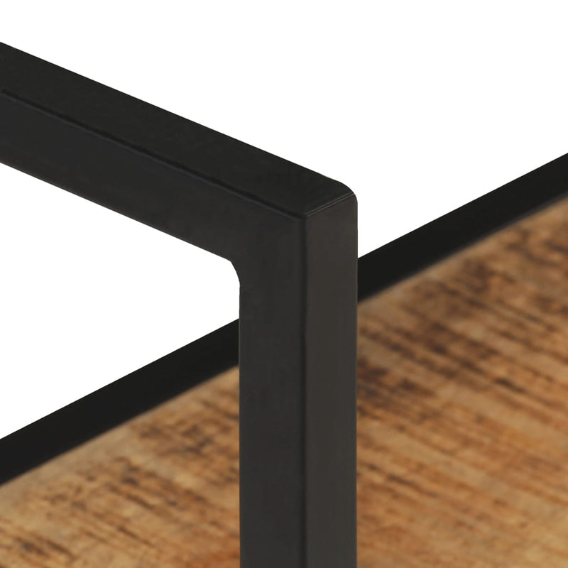 vidaXL Wall Shelf 80x20x60 cm Rough Mango Wood