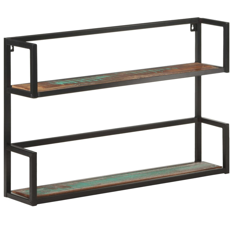 vidaXL Wall Shelf 60x20x60 cm Solid Reclaimed Wood