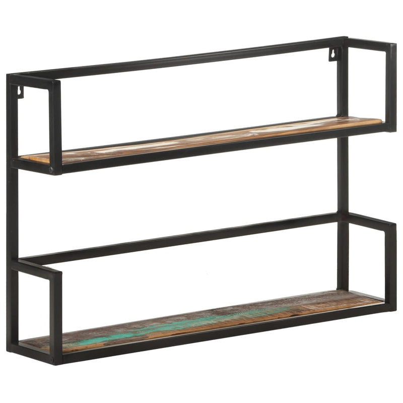 vidaXL Wall Shelf 60x20x60 cm Solid Reclaimed Wood