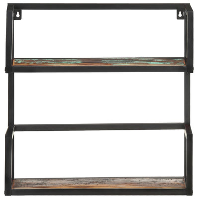 vidaXL Wall Shelf 60x20x60 cm Solid Reclaimed Wood