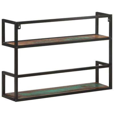 vidaXL Wall Shelf 60x20x60 cm Solid Reclaimed Wood
