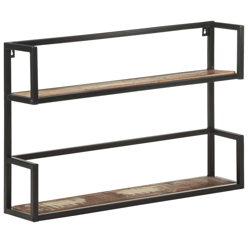 vidaXL Wall Shelf 60x20x60 cm Solid Reclaimed Wood