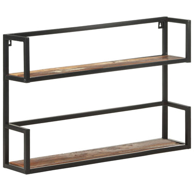 vidaXL Wall Shelf 60x20x60 cm Solid Reclaimed Wood