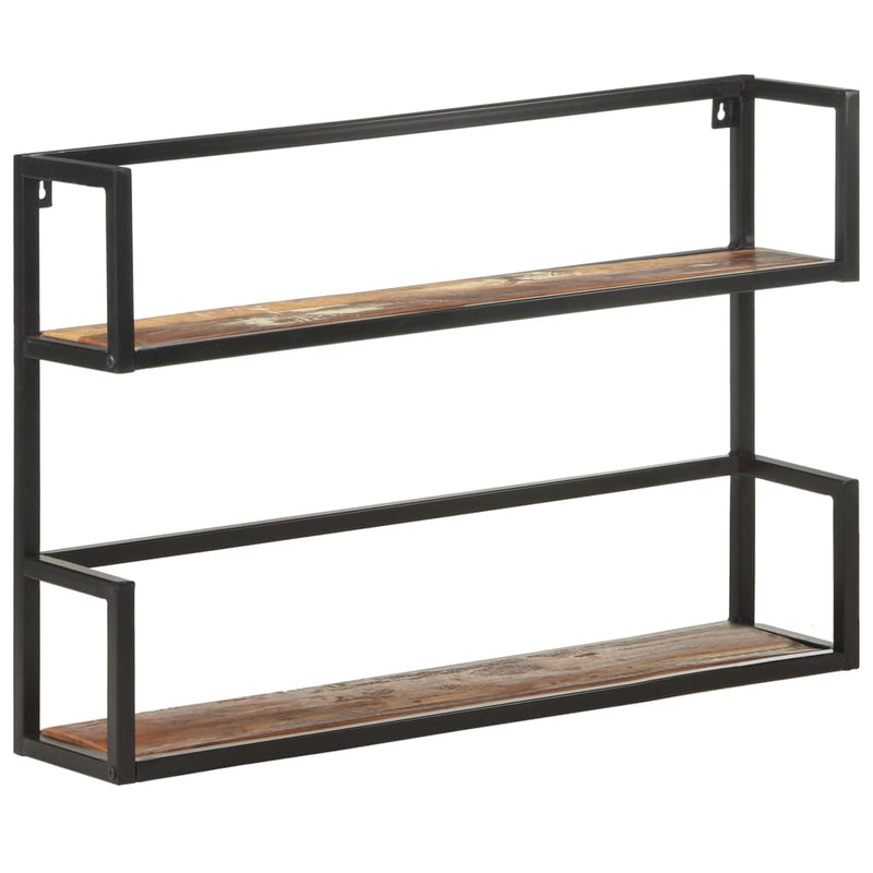 vidaXL Wall Shelf 60x20x60 cm Solid Reclaimed Wood