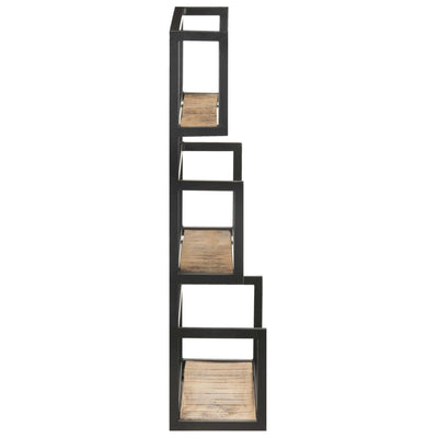 vidaXL Wall Shelf 60x20x85 cm Rough Mango Wood