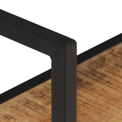 vidaXL Wall Shelf 60x20x85 cm Rough Mango Wood
