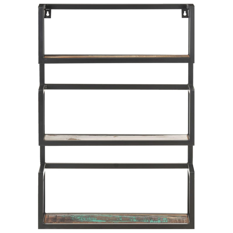 vidaXL Wall Shelf 60x20x85 cm Solid Reclaimed Wood