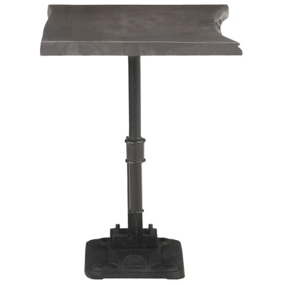 vidaXL Side Table Brown 45x35x49 cm Solid Acacia Wood & Cast Iron
