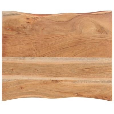 vidaXL Side Table Brown 45x35x49 cm Solid Acacia Wood & Cast Iron