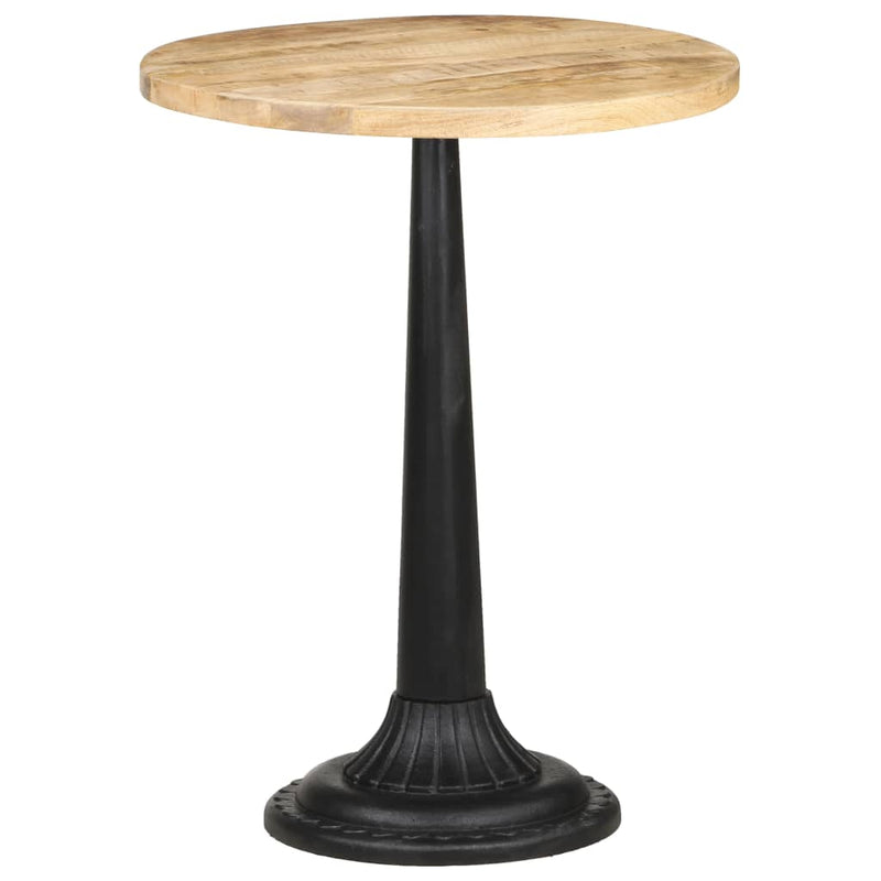 vidaXL Bistro Table 60x60x77 cm Rough Mango Wood