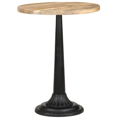 vidaXL Bistro Table 60x60x77 cm Rough Mango Wood