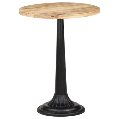vidaXL Bistro Table 60x60x77 cm Rough Mango Wood