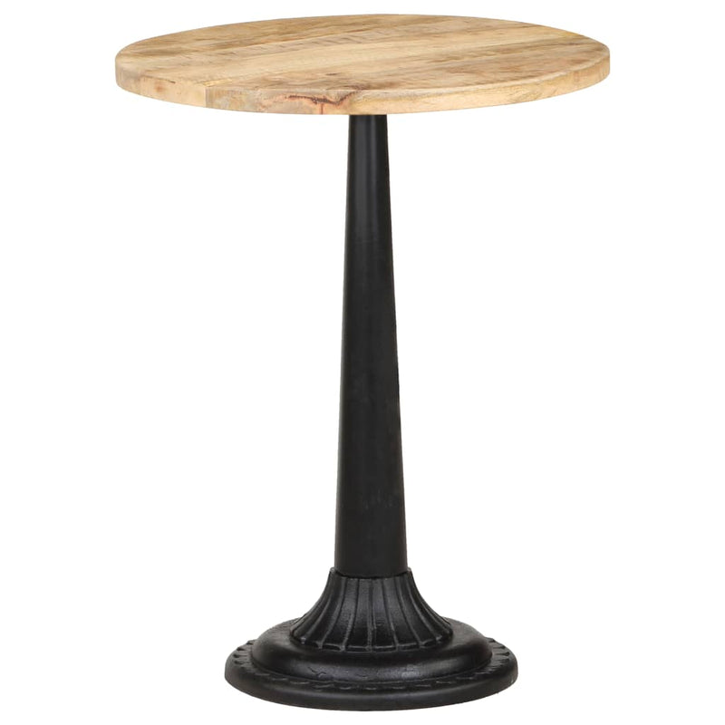 vidaXL Bistro Table 60x60x77 cm Rough Mango Wood
