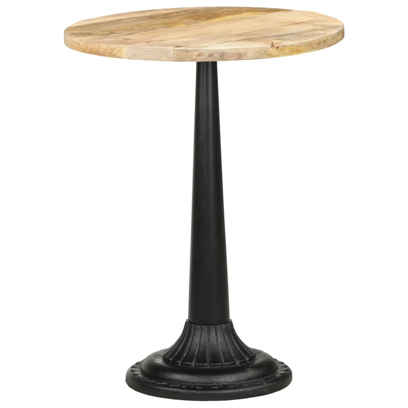 vidaXL Bistro Table 60x60x77 cm Rough Mango Wood