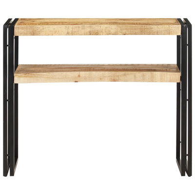 vidaXL Console Table 90x30x75 cm Rough Mango Wood