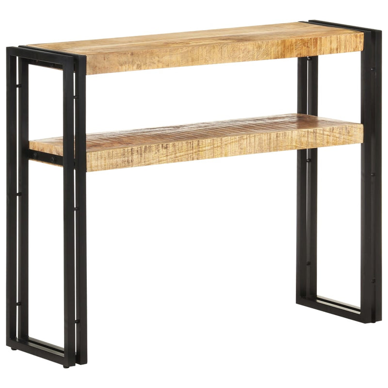 vidaXL Console Table 90x30x75 cm Rough Mango Wood