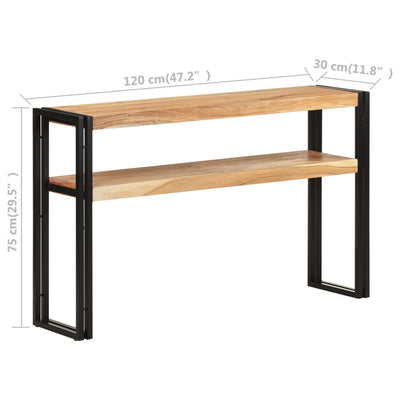 vidaXL Console Table 90x30x75 cm Solid Acacia Wood