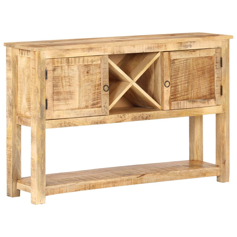 vidaXL Sideboard 120x30x76 cm Rough Mango Wood