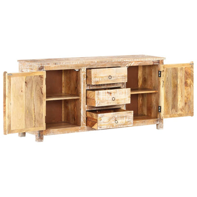 vidaXL Sideboard 151x40x75 cm Rough Acacia Wood
