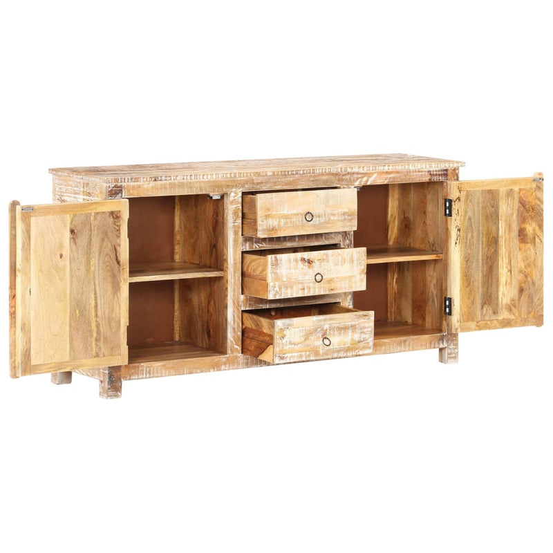 vidaXL Sideboard 151x40x75 cm Rough Acacia Wood