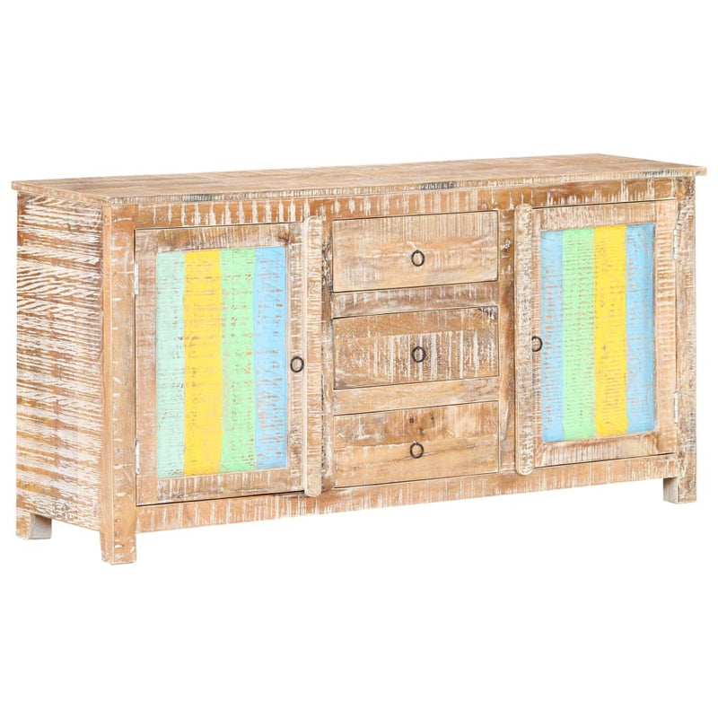 vidaXL Sideboard 151x40x75 cm Rough Acacia Wood
