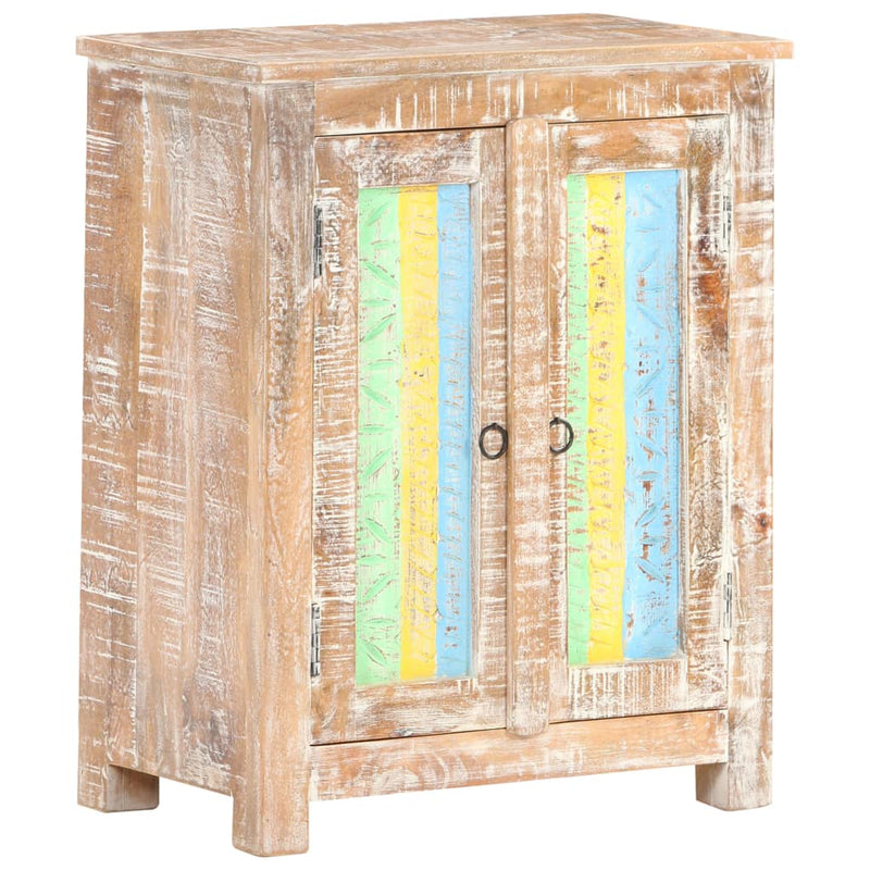 vidaXL Sideboard 61x35x76 cm Rough Acacia Wood