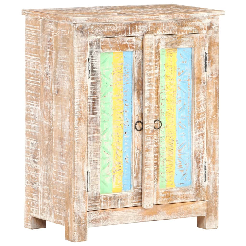 vidaXL Sideboard 61x35x76 cm Rough Acacia Wood