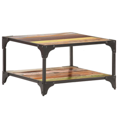 vidaXL Coffee Table 60x60x35 cm Solid Reclaimed Wood