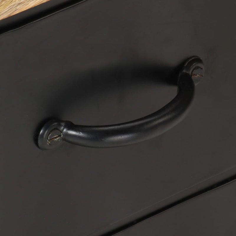 vidaXL TV Cabinet 90x30x41 cm Rough Mango Wood