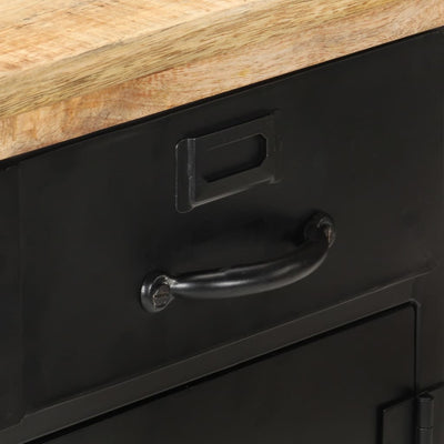 vidaXL Sideboard 60x30x76 cm Rough Mango Wood
