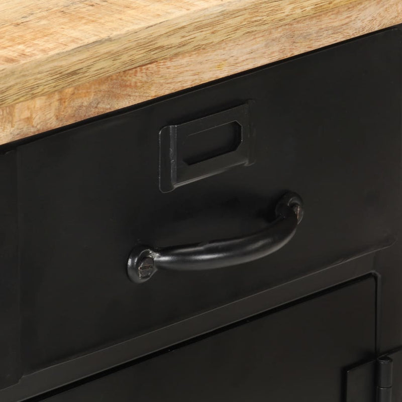 vidaXL Sideboard 60x30x76 cm Rough Mango Wood