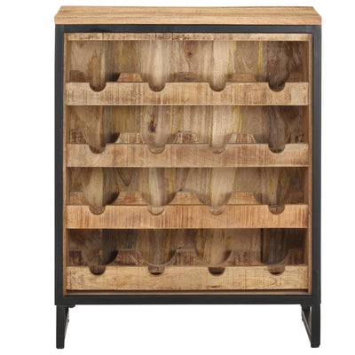 vidaXL Wine Cabinet 62x33x78.5 cm Rough Mango Wood