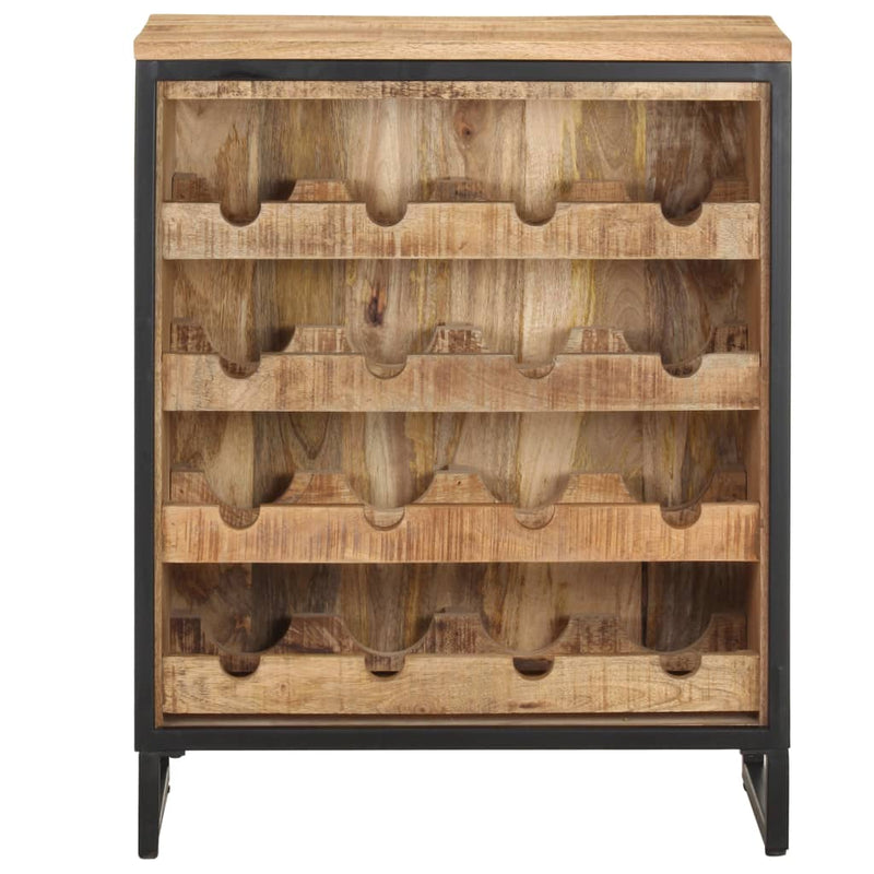 vidaXL Wine Cabinet 62x33x78.5 cm Rough Mango Wood