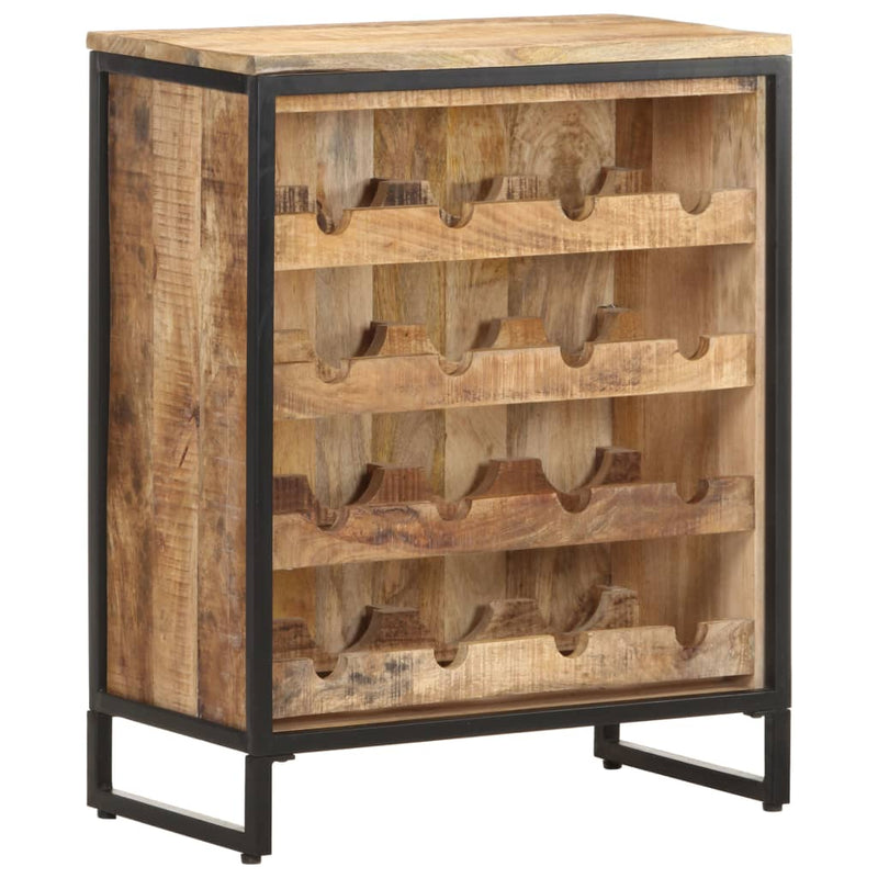 vidaXL Wine Cabinet 62x33x78.5 cm Rough Mango Wood