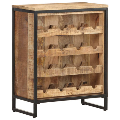 vidaXL Wine Cabinet 62x33x78.5 cm Rough Mango Wood
